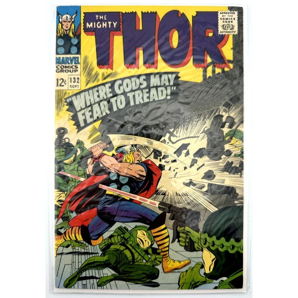 The Mighty Thor #132‎ Marvel Comics 1966 – “Where Gods May Fear to Tread!”